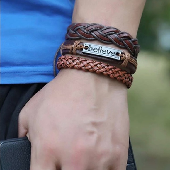 Other - 6pcs Men Braided Bracelets.